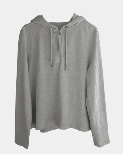 Preloved Marc O'Polo puuvillahuppari, vaaleanharmaa, XL Siloa Secondhand – huollettu ja kuntotarkastettu