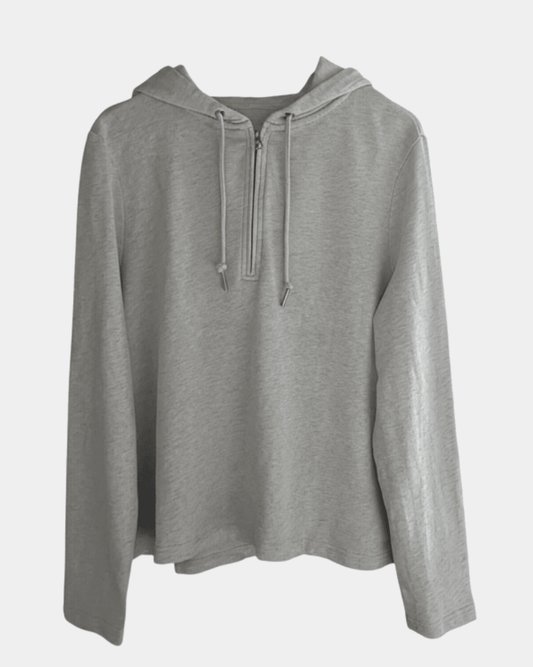 Preloved Marc O'Polo puuvillahuppari, vaaleanharmaa, XL Siloa Secondhand – huollettu ja kuntotarkastettu