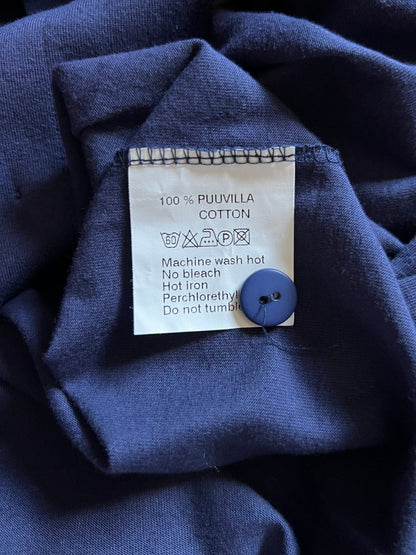 Preloved Marimekko, 100 % puuvilla t - paitamekko sininen, koko M Siloa Secondhand – huollettu ja kuntotarkastettu