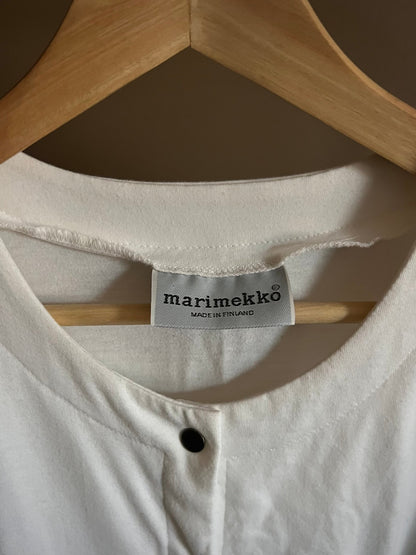 Preloved Marimekko 100% puuvilla t - paitamekko, valkoinen, koko M Siloa Secondhand – huollettu ja kuntotarkastettu