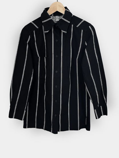 Preloved Marimekko Jokapoika - puuvillapaita, musta/valkoinen, koko 38/M Siloa Secondhand – huollettu ja kuntotarkastettu