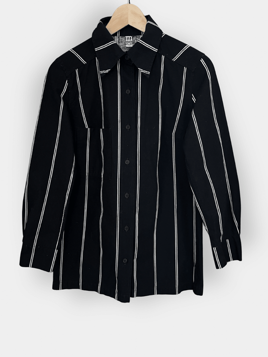 Preloved Marimekko Jokapoika - puuvillapaita, musta/valkoinen, koko 38/M Siloa Secondhand – huollettu ja kuntotarkastettu