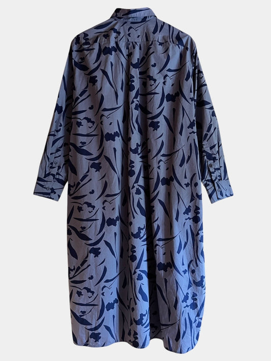 Preloved Marimekko paitamekko puuvillaa, sininen, M Siloa Secondhand – huollettu ja kuntotarkastettu