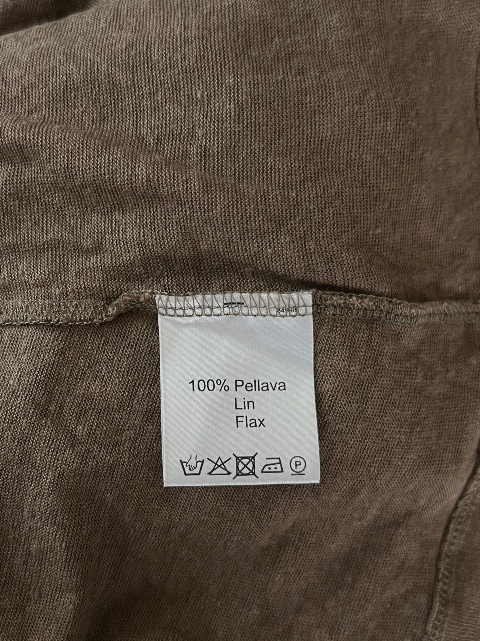 Preloved Marimekko pellavatoppi, oliivi, S Siloa Secondhand – huollettu ja kuntotarkastettu