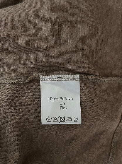Preloved Marimekko pellavatoppi, oliivi, S Siloa Secondhand – huollettu ja kuntotarkastettu