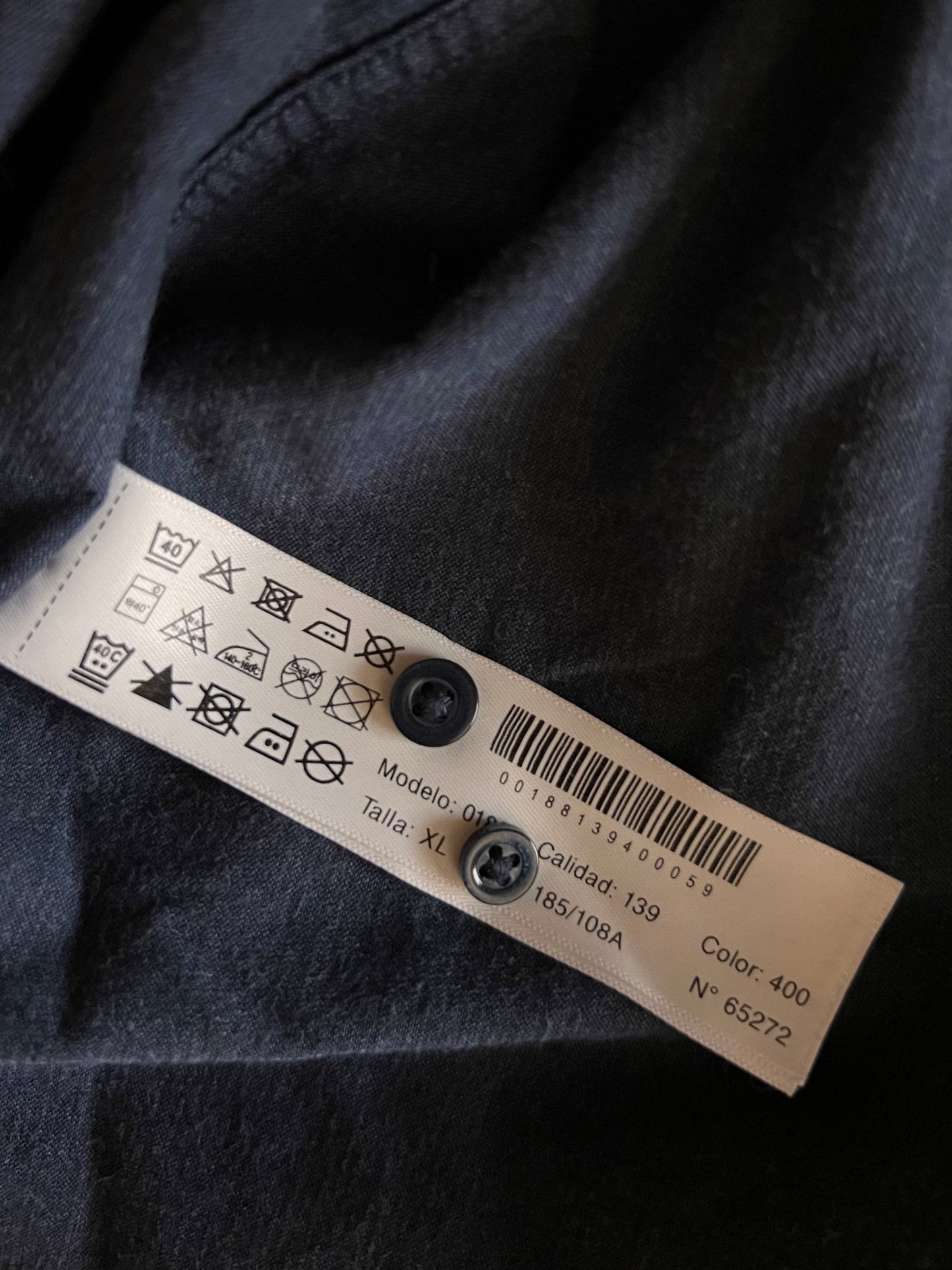 Preloved Massimo Dutti, 100 % puuvilla pusero, tummansininen, koko XL Siloa Secondhand – huollettu ja kuntotarkastettu