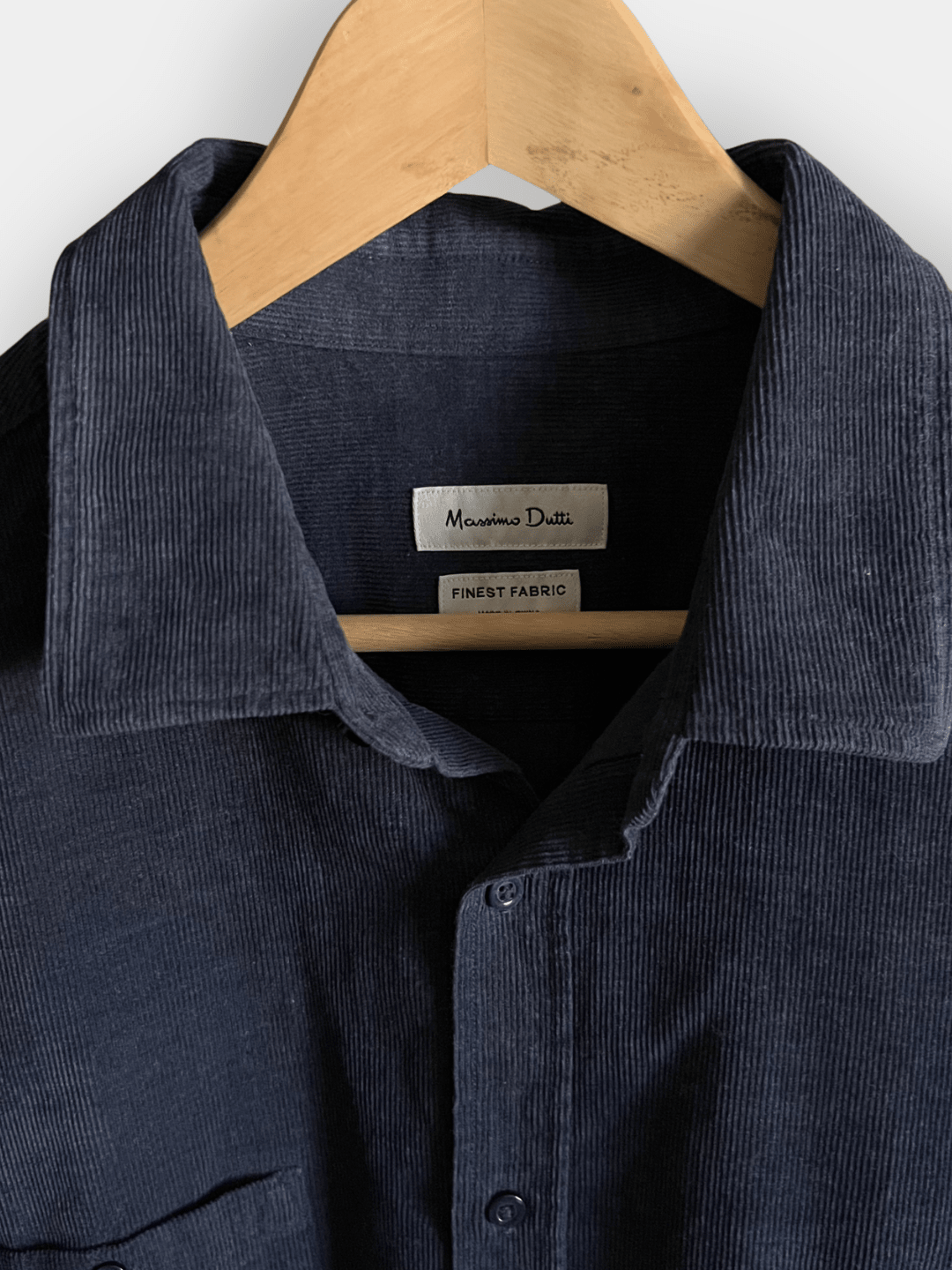 Preloved Massimo Dutti puuvillapaita, tummansininen, XL Siloa Secondhand – huollettu ja kuntotarkastettu