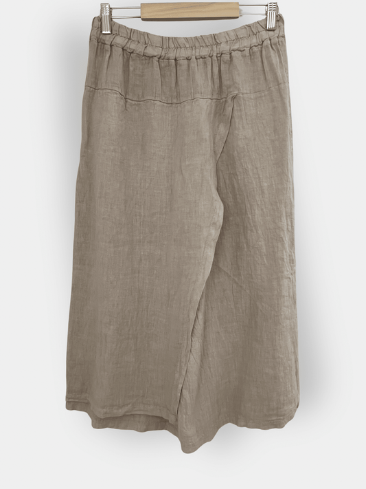 Preloved Mix by Heart pellavahousuhame, beige, S/M Siloa Secondhand – huollettu ja kuntotarkastettu