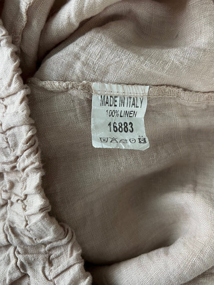 Preloved Mix by Heart pellavahousuhame, beige, S/M Siloa Secondhand – huollettu ja kuntotarkastettu