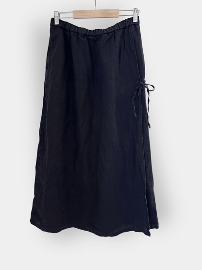 Preloved Muji pellavahame, tummanharmaa, XS/S Siloa Secondhand – huollettu ja kuntotarkastettu