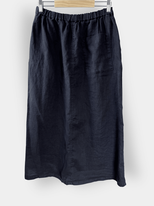 Preloved Muji pellavahame, tummanharmaa, XS/S Siloa Secondhand – huollettu ja kuntotarkastettu