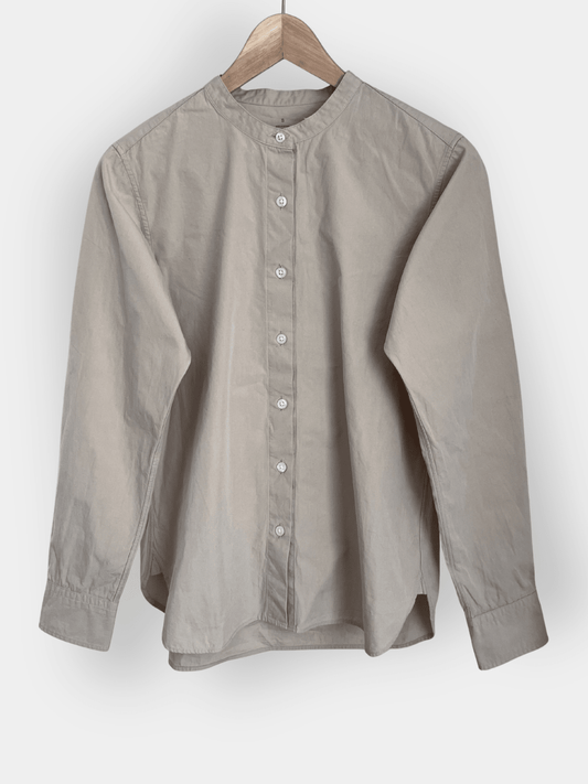 Preloved Muji puuvillapaita, beige, S Siloa Secondhand – huollettu ja kuntotarkastettu