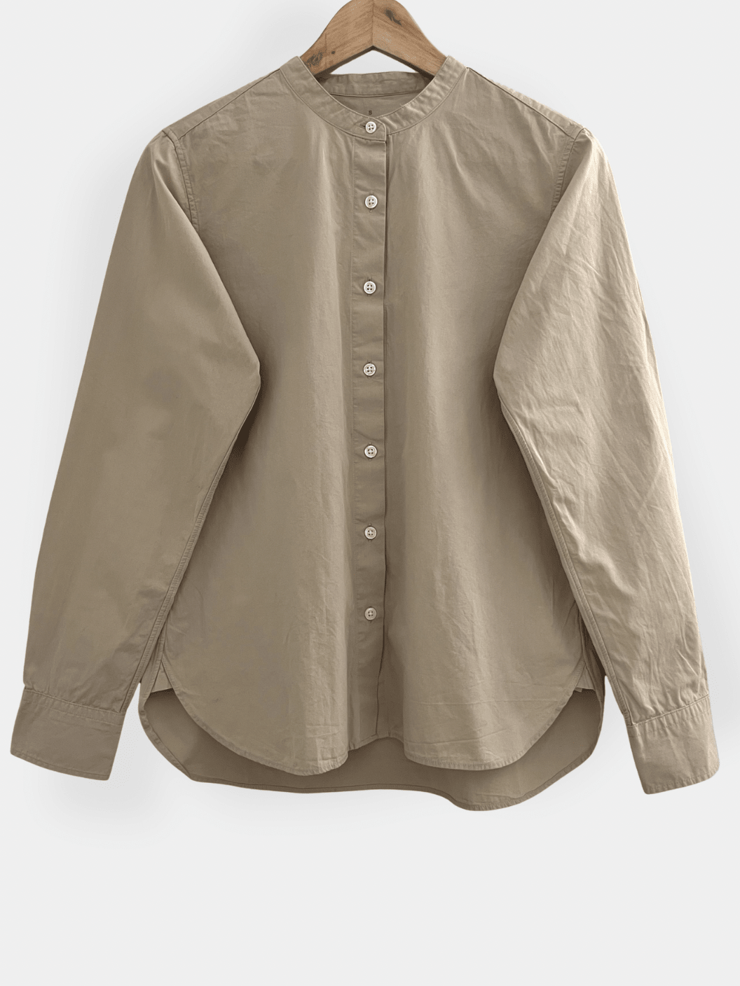 Preloved Muji puuvillapaita, beige, S Siloa Secondhand – huollettu ja kuntotarkastettu