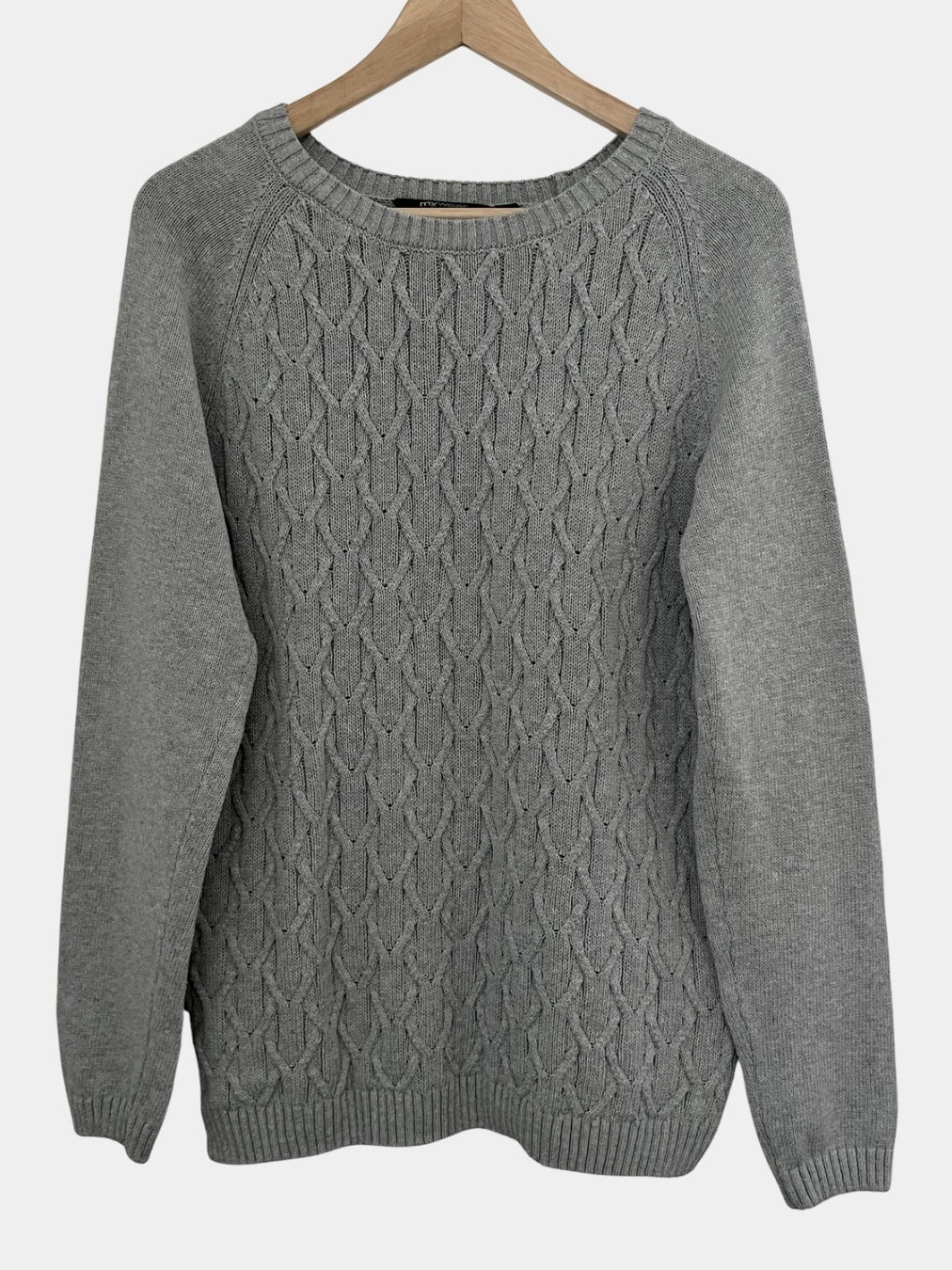 Preloved Mywear puuvillaneule, harmaa, M Siloa Secondhand – huollettu ja kuntotarkastettu
