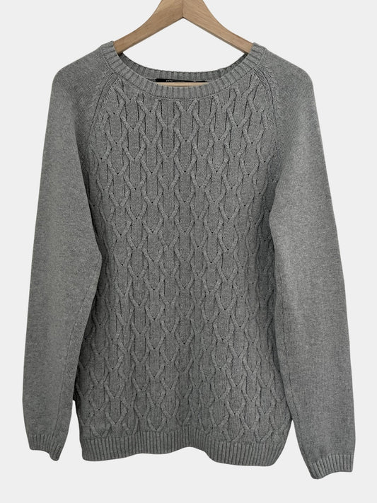 Preloved Mywear puuvillaneule, harmaa, M Siloa Secondhand – huollettu ja kuntotarkastettu