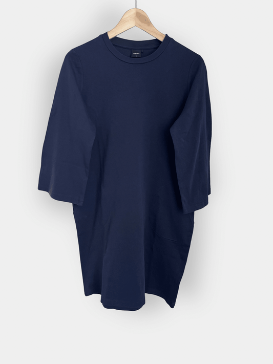 Preloved Nanso puuvillamekko, tummansininen, koko S Siloa Secondhand – huollettu ja kuntotarkastettu