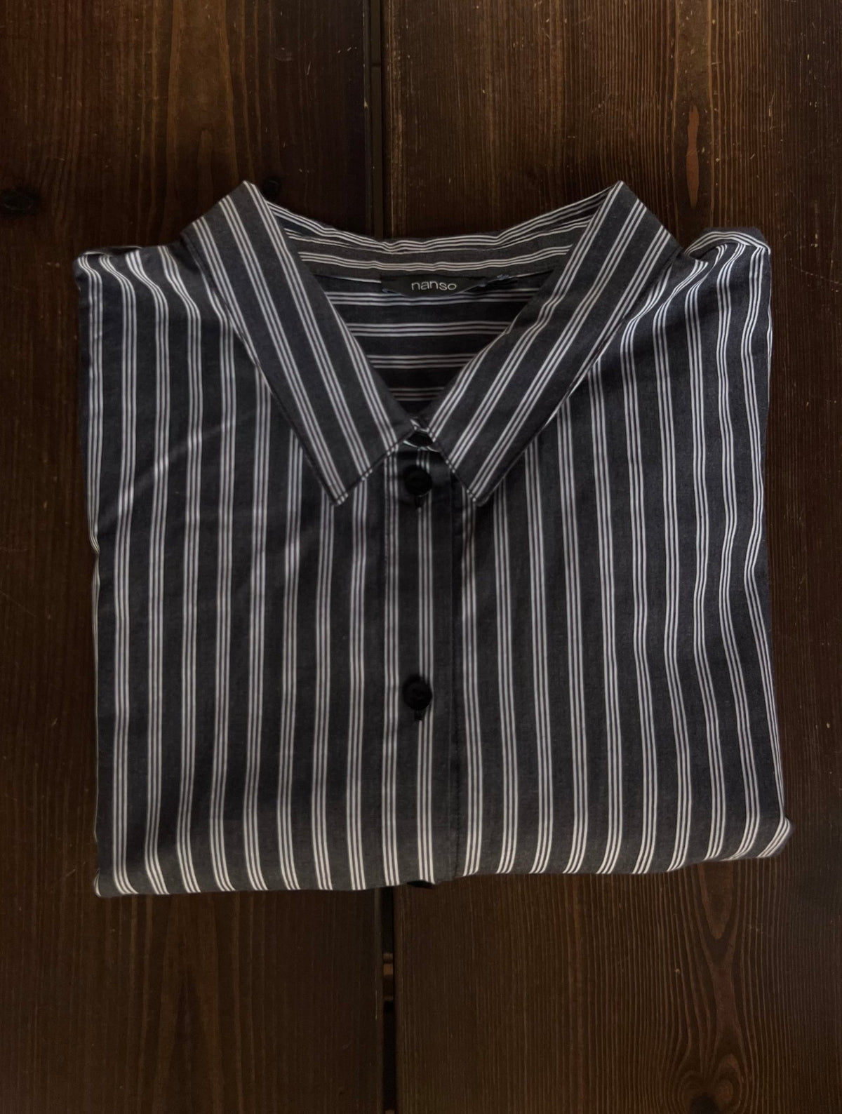 Preloved Nanso puuvillapaita, harmaa, L Siloa Secondhand – huollettu ja kuntotarkastettu