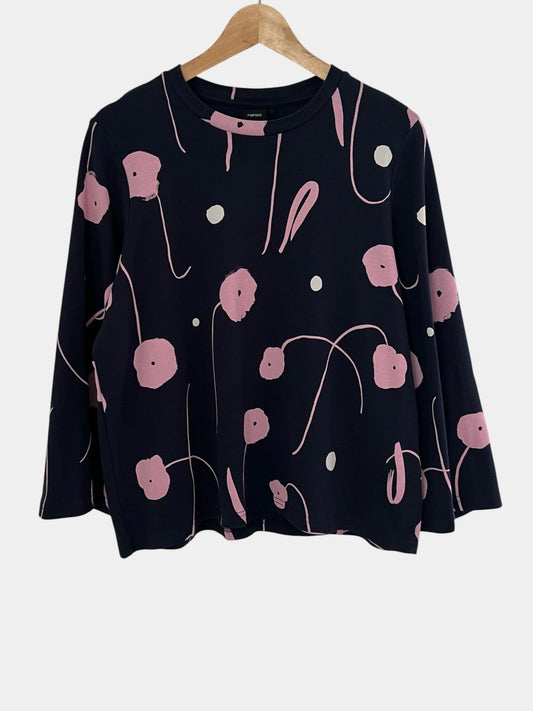 Preloved Nanso puuvillapusero, tummansininen, M Siloa Secondhand – huollettu ja kuntotarkastettu