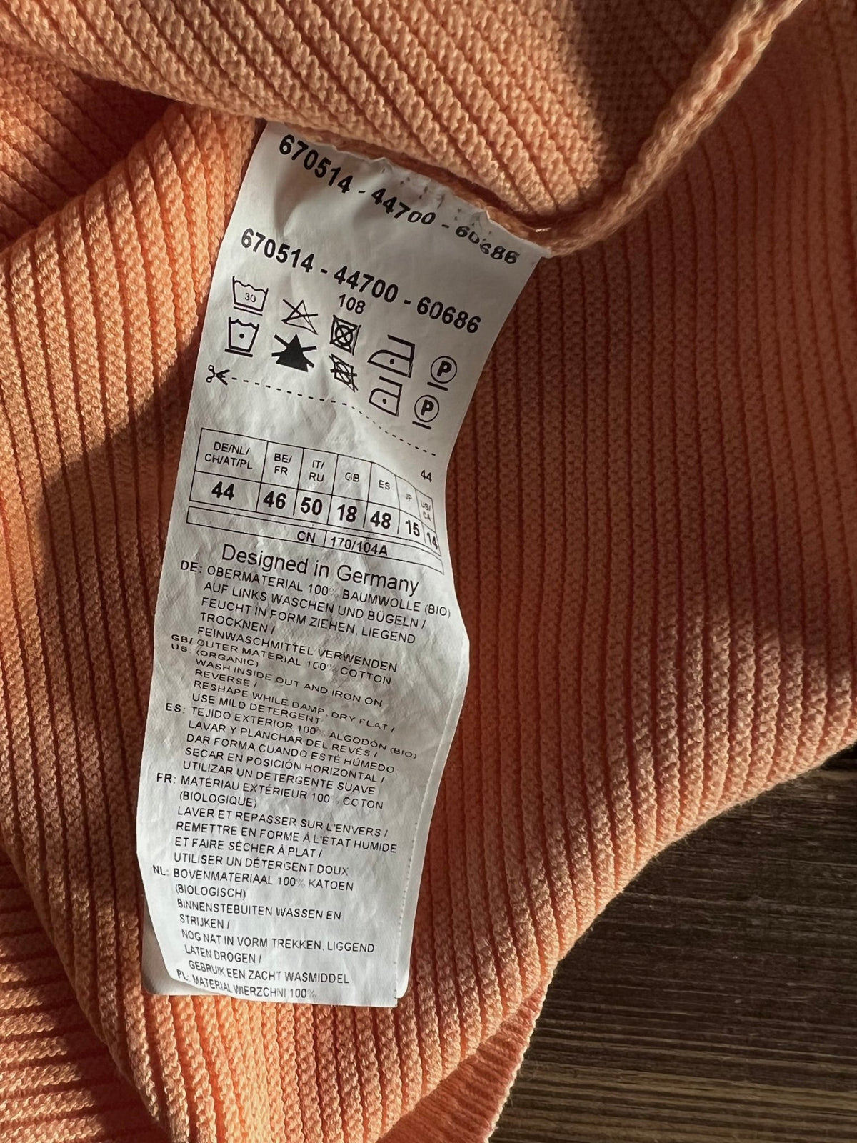 Preloved Neulepusero koralli 100 % puuvillaa - XL Siloa Secondhand – huollettu ja kuntotarkastettu