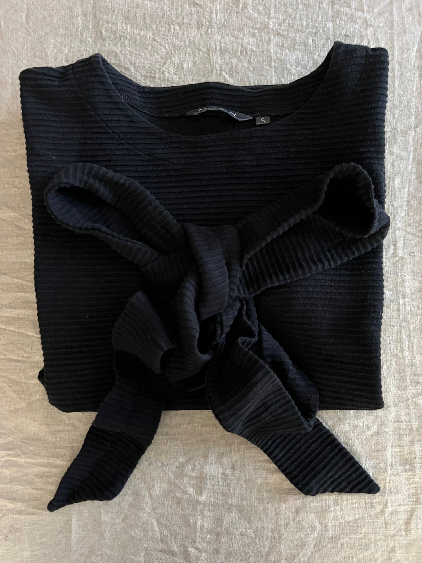 Preloved NOSH puuvillamekko, musta, koko S Siloa Secondhand – huollettu ja kuntotarkastettu