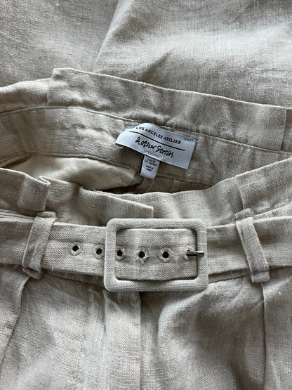 Preloved & Other Stories pellavahousut, beige, XS Siloa Secondhand – huollettu ja kuntotarkastettu