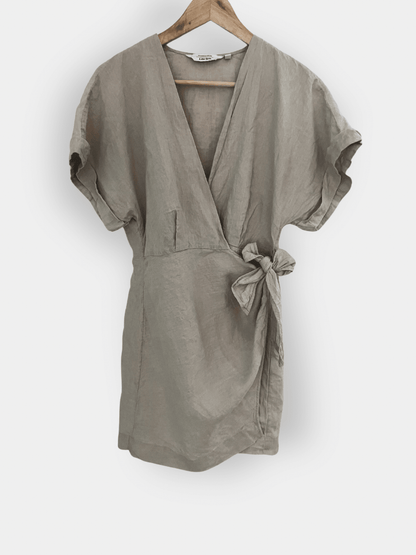 Preloved & Other Stories pellavamekko, beige, XS Siloa Secondhand – huollettu ja kuntotarkastettu