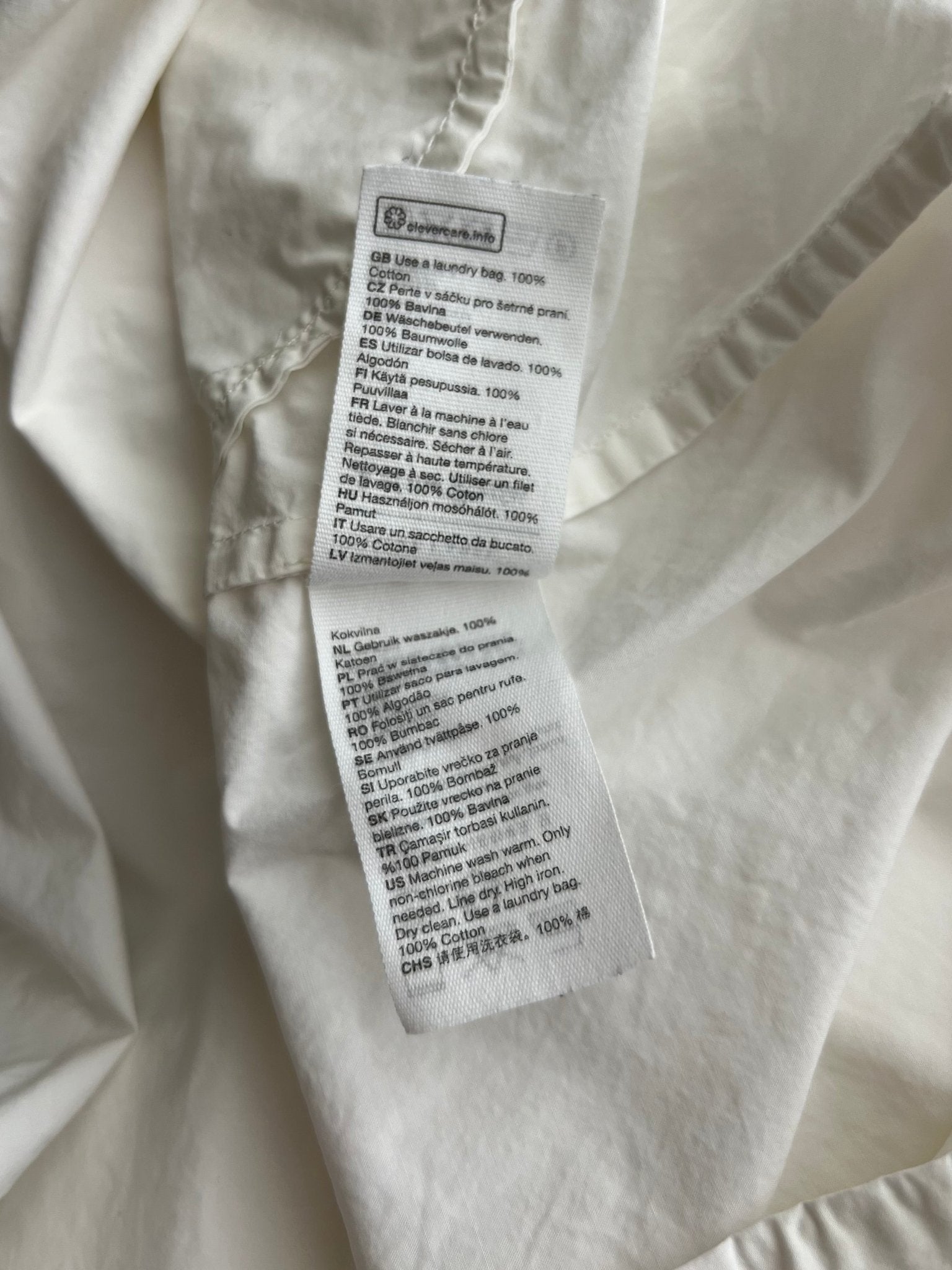 Preloved & Other Stories puuvillamekko, valkoinen, L Siloa Secondhand – huollettu ja kuntotarkastettu
