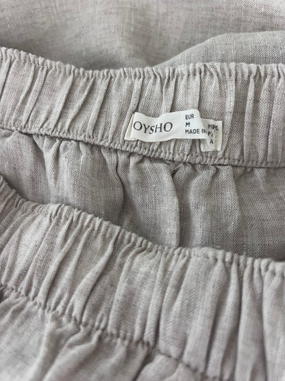 Preloved OYSHO pellavahame, beige, M Siloa Secondhand – huollettu ja kuntotarkastettu