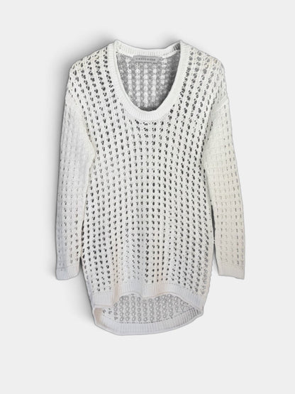 Preloved Pahladium puuvillaneule valkoinen, M Siloa Secondhand – huollettu ja kuntotarkastettu