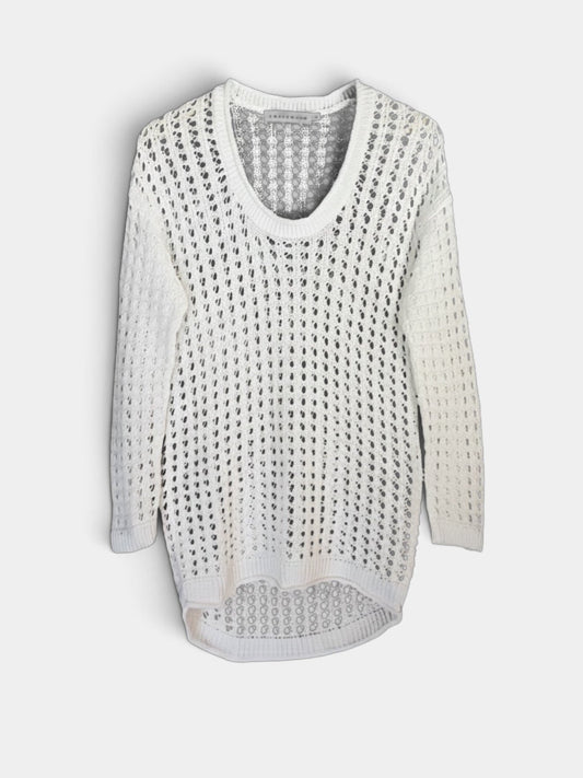 Preloved Pahladium puuvillaneule valkoinen, M Siloa Secondhand – huollettu ja kuntotarkastettu