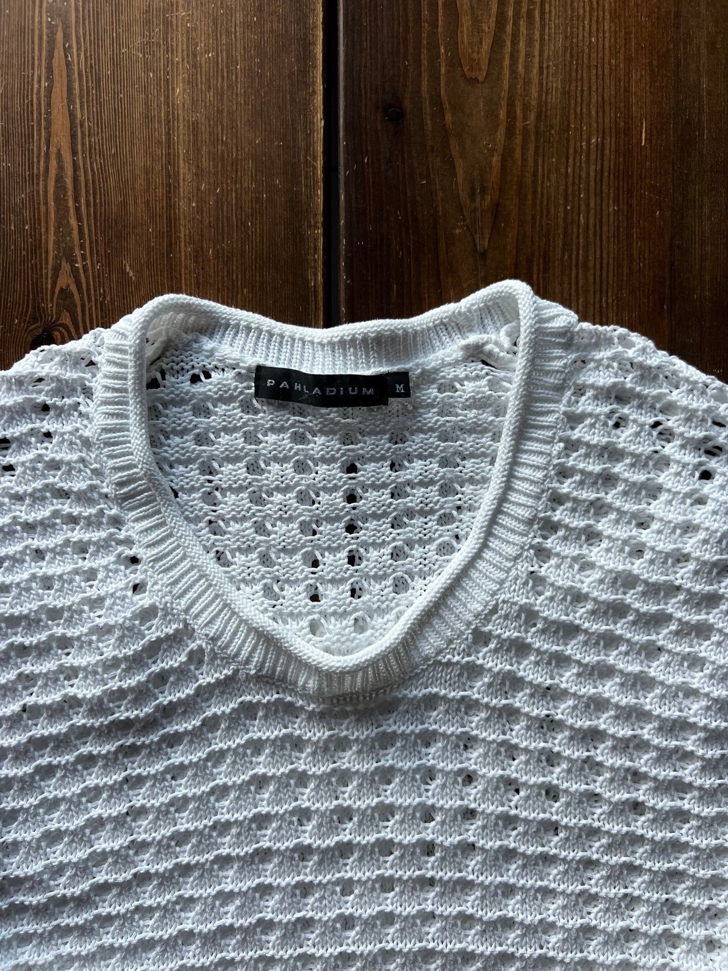 Preloved Pahladium puuvillaneule valkoinen, M Siloa Secondhand – huollettu ja kuntotarkastettu