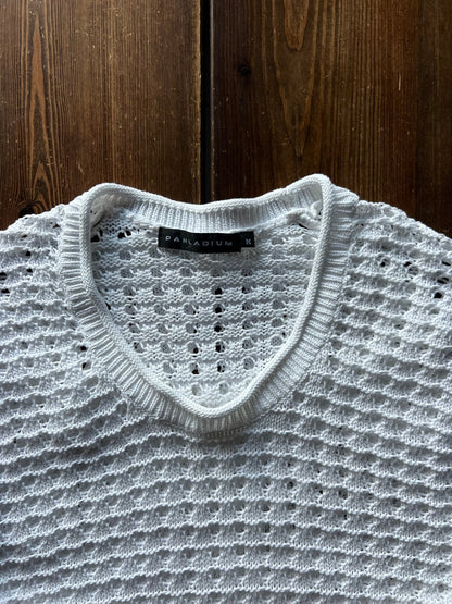Preloved Pahladium puuvillaneule valkoinen, M Siloa Secondhand – huollettu ja kuntotarkastettu