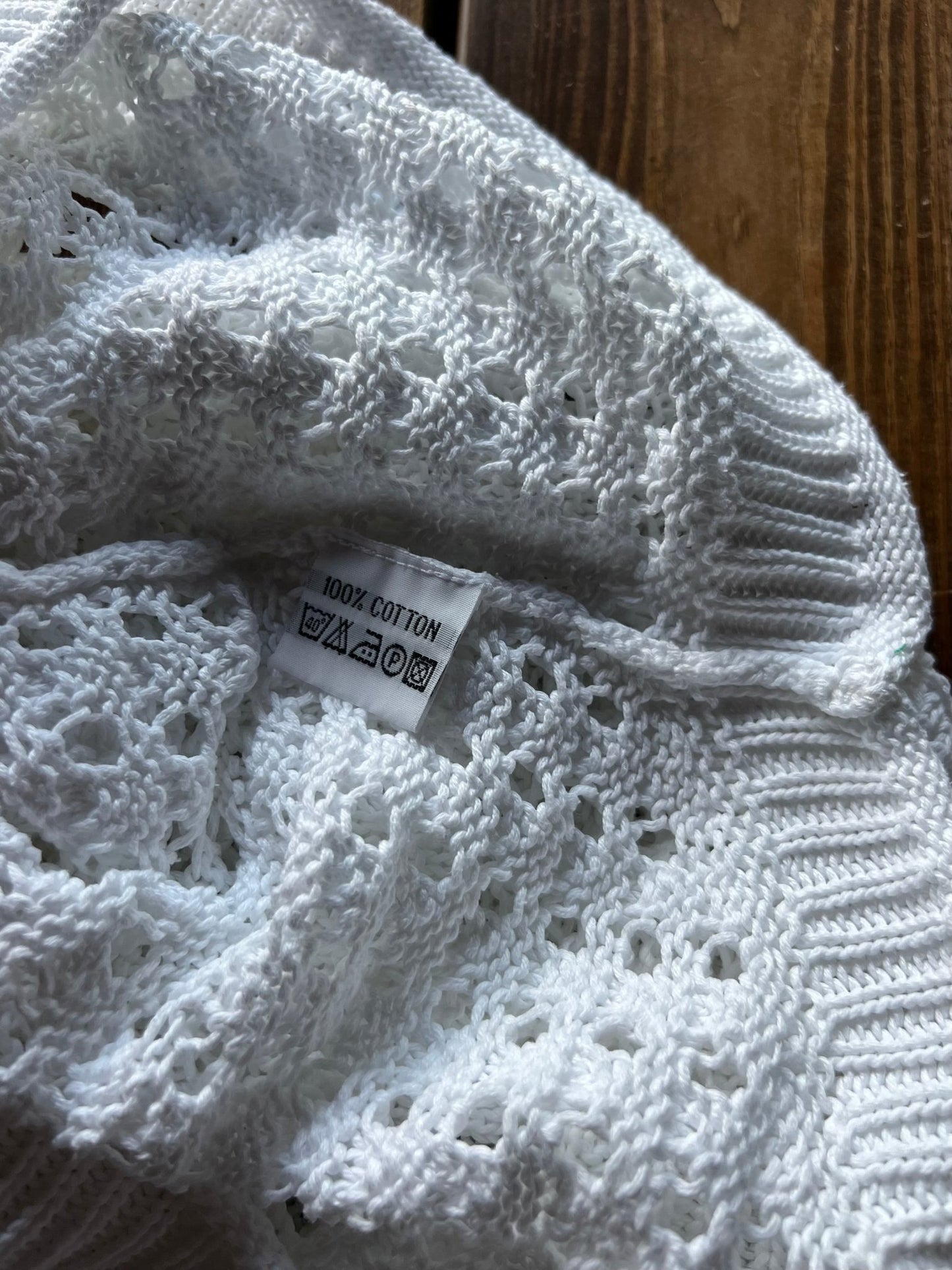 Preloved Pahladium puuvillaneule valkoinen, M Siloa Secondhand – huollettu ja kuntotarkastettu