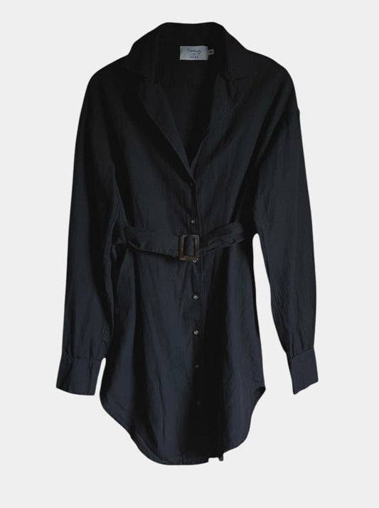 Preloved Paitamekko pellavaa/puuvillaa, musta, M Siloa Secondhand – huollettu ja kuntotarkastettu