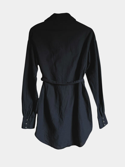 Preloved Paitamekko pellavaa/puuvillaa, musta, M Siloa Secondhand – huollettu ja kuntotarkastettu