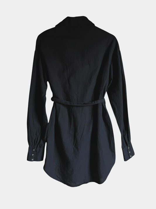 Preloved Paitamekko pellavaa/puuvillaa, musta, M Siloa Secondhand – huollettu ja kuntotarkastettu