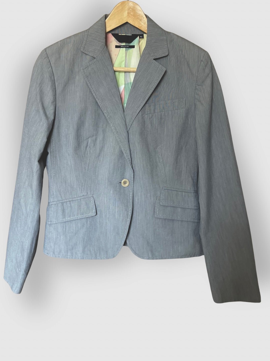 Preloved Paul Smith, 100 % puuvillableiseri, harmaa, L Siloa Secondhand – huollettu ja kuntotarkastettu