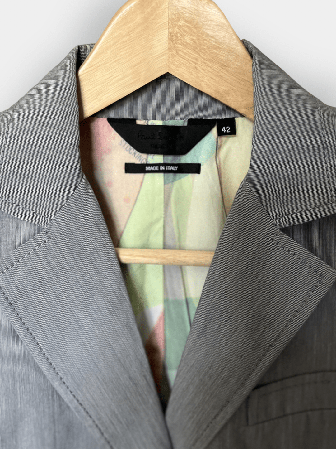 Preloved Paul Smith, 100 % puuvillableiseri, harmaa, L Siloa Secondhand – huollettu ja kuntotarkastettu