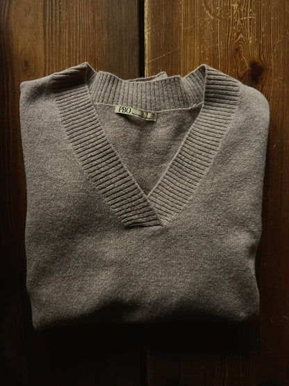 Preloved PBO merino-kashmir neule, greige, S Siloa Secondhand – huollettu ja kuntotarkastettu