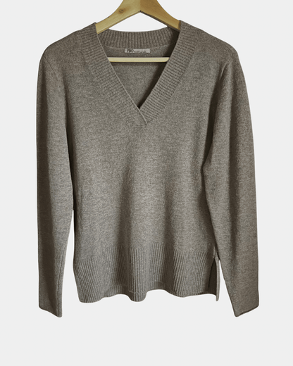 Preloved PBO merino-kashmir neule, greige, S Siloa Secondhand – huollettu ja kuntotarkastettu