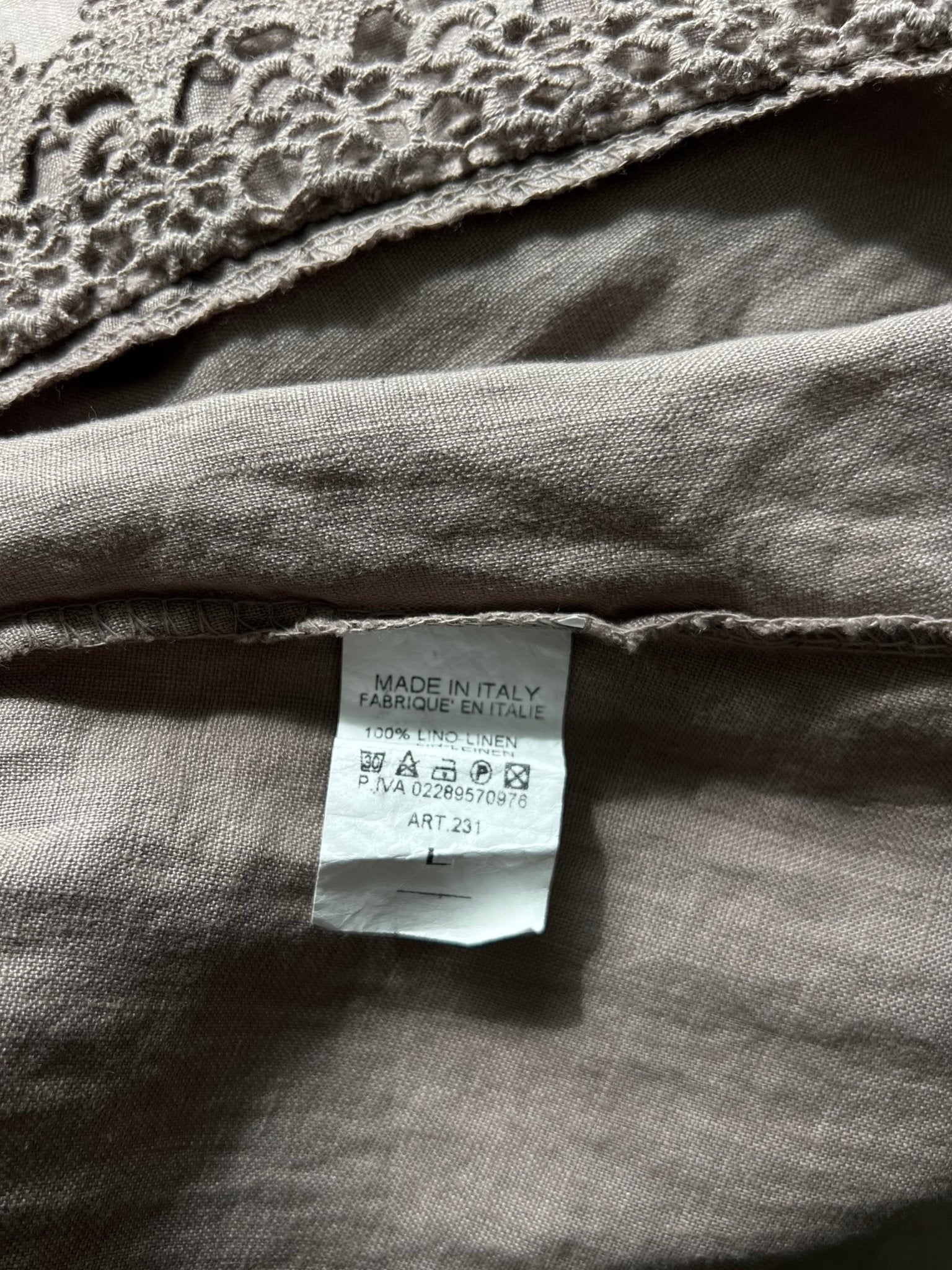 Preloved Pellavamekko, beige, L Siloa Secondhand – huollettu ja kuntotarkastettu