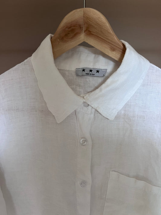 Preloved Pellavamekko, valkoinen, koko S Siloa Secondhand – huollettu ja kuntotarkastettu