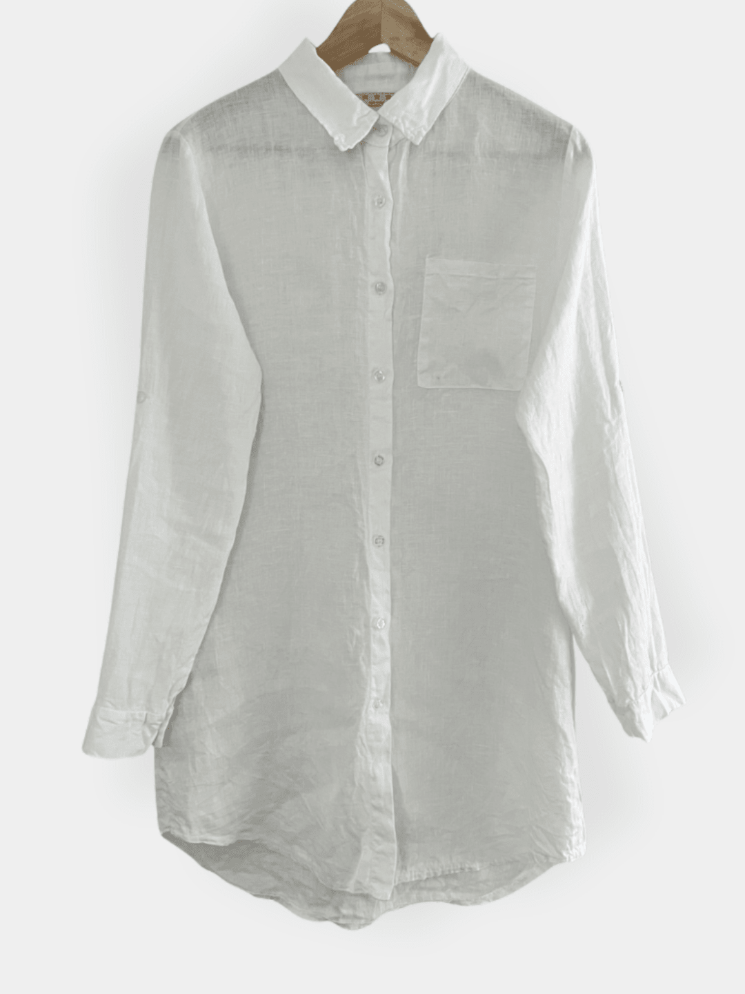 Preloved Pellavamekko, valkoinen, S Siloa Secondhand – huollettu ja kuntotarkastettu