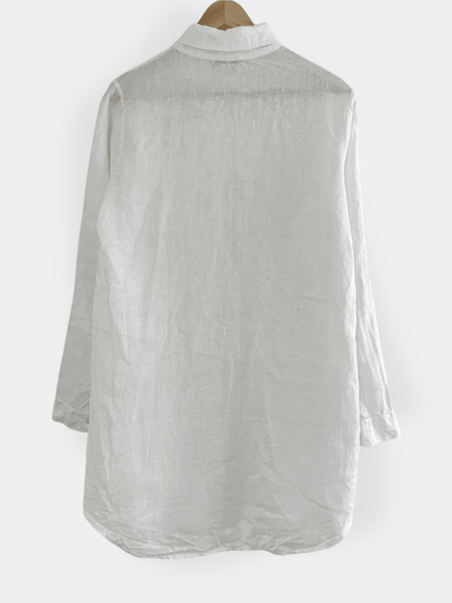 Preloved Pellavamekko, valkoinen, S Siloa Secondhand – huollettu ja kuntotarkastettu