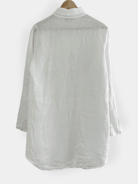 Preloved Pellavamekko, valkoinen, S Siloa Secondhand – huollettu ja kuntotarkastettu