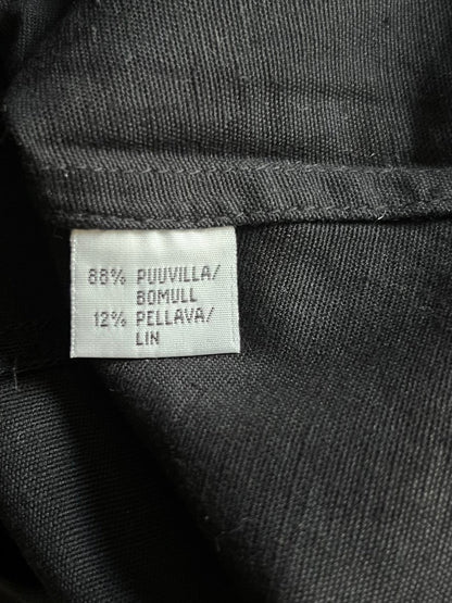 Preloved Premoda pellava/puuvilla toppi, musta, koko 38 Siloa Secondhand – huollettu ja kuntotarkastettu