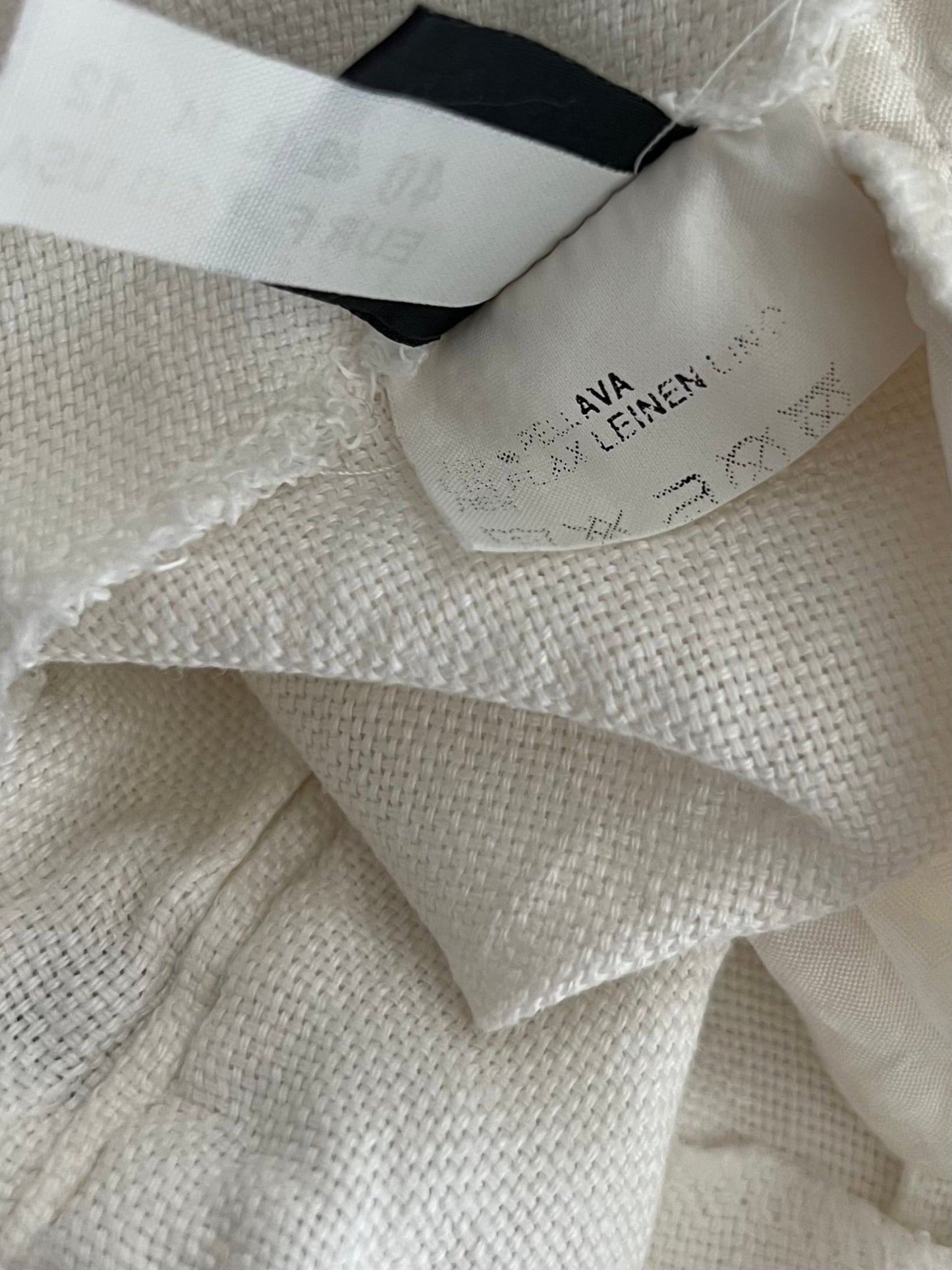 Preloved Ril's pellavahousut, luonnonvalkoinen, L Siloa Secondhand – huollettu ja kuntotarkastettu