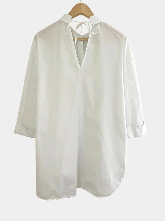 Preloved River Island puuvillapusero, valkoinen, L Siloa Secondhand – huollettu ja kuntotarkastettu