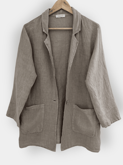 Preloved Stank pellavableiseri, beige, S/M Siloa Secondhand – huollettu ja kuntotarkastettu
