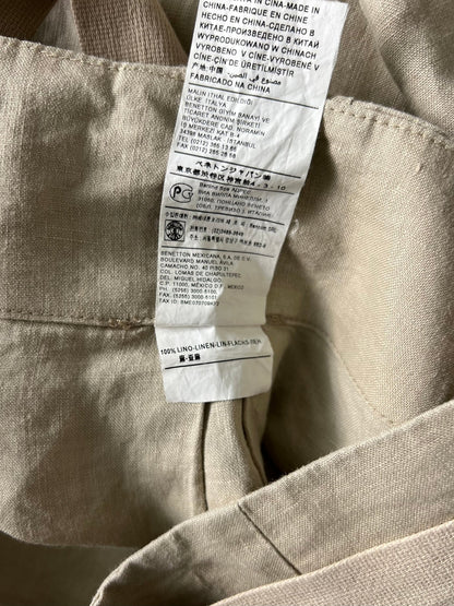 Preloved Stile Benetton pellavahame, beige, M Siloa Secondhand – huollettu ja kuntotarkastettu